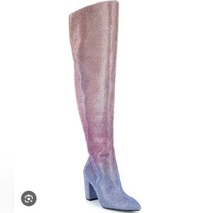 Gianni Bini Rhinestone over the knee boots size 8.5